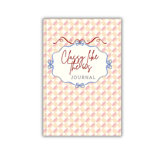 1960s Vintage-Style Sweet Blush Reflection Journal