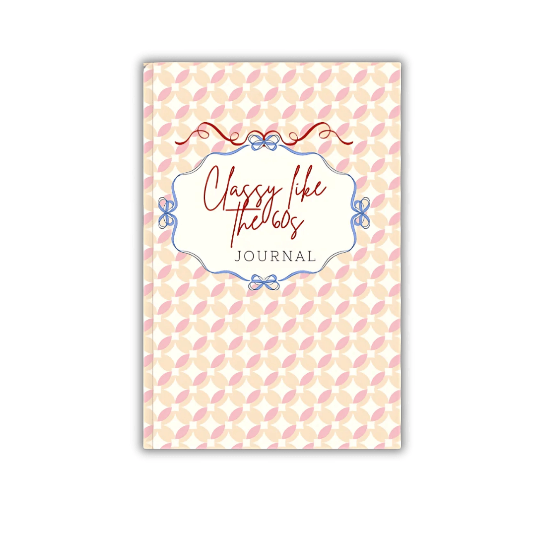 1960s Vintage-Style Sweet Blush Reflection Journal