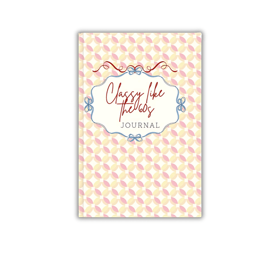 1960s Vintage-Style Fuzzy Peach Reflection Journal